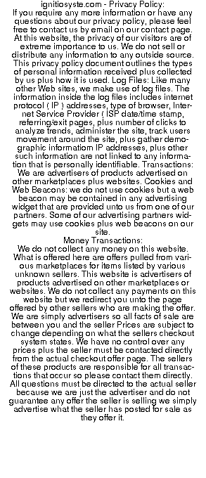 ignitiosyste privacy