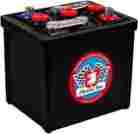 55-63 0782789359004 Porsche 356 Battery Heavy Duty Vintage Style Black Hard Rubber 6 V 10
