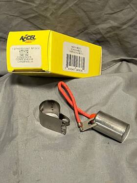 100108 Accel Condenser 8 Cylinder Delco Remy Distributors Usa Nos New Old Stock