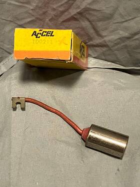 100211 Accel Condenser 8 Cyl Dual Contact 6 Ford Distributors Usa Nos New