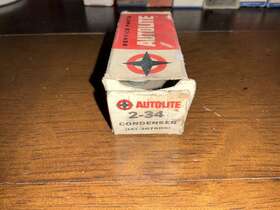 1at-3076-ds Autolite Distributor Condenser 2-34 1950-72 Chrysler Dodge Plymouth