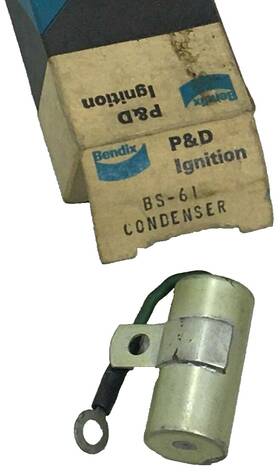 Bs-61 Bendix / P&d Ignition Parts Brand Condenser New Old Stock