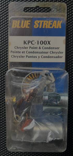 Kpc-100x Blue Streak Vintage New Chrysler Point And Condenser Rare Free Shipping