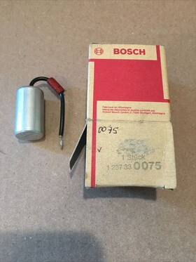 1-237-330-075 Bosch New Nos Condenser 1237330075 Porsche 356 /911/912