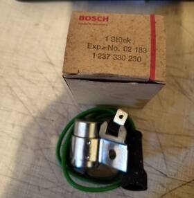 1237330230 Bosch Nos Condensor German Vintage Audi Mb Opel Saab