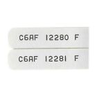 Csw195c6 Mustangs Unlimited Spark Plug Wire Id Tag Set Pair Hipo