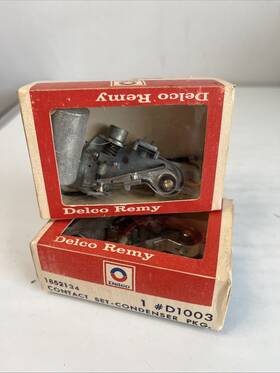 1852134 Delco Remy 2 D1003 Contact Set-condenser Part # General Motors Vintage