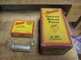 18-12300 Ford Ig-84 1932-1936 V-8 Ignition Condensers Nos Box Of 5 Ik