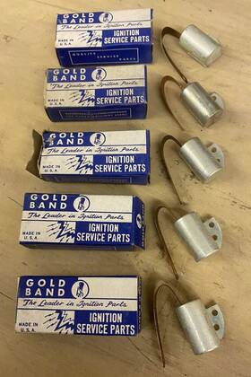 Iat-2015 Gold Band Al-528 Lot Of 5 Nos 1957-59 Chrysler Dodge Plymouth R Condenser 1955 56 Hudson