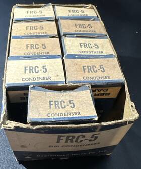 Gp - Guaranteed Parts Frc-5 Vintage Auto Ignition Condensers Lot Of 9 Nos