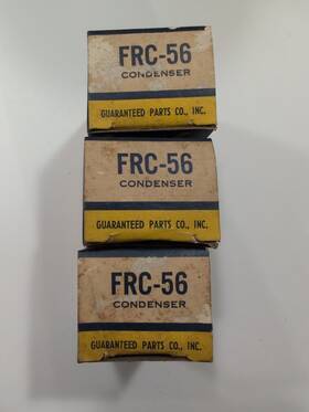 Frc-56 Gp - Guaranteed Parts Genuine Condenser Set Of 3 Nos Vintage Auto Part