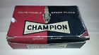 J-14y Champion Vintage Full Box Of Ten Spark Plugs In Sealed