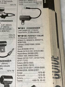W191 Kemparts Condenser