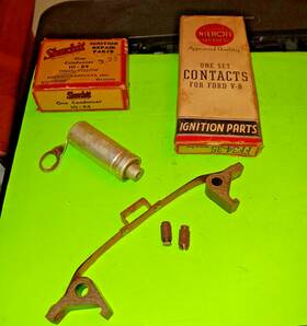 Ff34-35 Niehoff Shurhit 34 35 36 Flathead V8 Ford Ignition Points And Condenser 1934 1935 1936