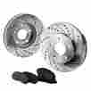 Pads-81568 2-ds-kit-81568 Power Sport Cross Drilled Slotted Rotors And Ceramic Brake Rears Pads-81568 2-ds-kit-81568 Power Sport Cross Drilled Slotted Rotors And Ceramic Brake Rears