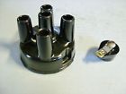 Dr12-44 Plymouth Cyl Black Distributor Cap Rotor Set Brass Contacts