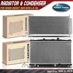 2X New Radiator & Ac Condenser Cooling Kit For Honda Insight 2010-2014 L4 1.3L. Fixed Price $151.99.
