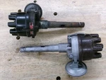 2) 1949 1953 Ford Flathead Distributors One Set Up Machine Caps. Fixed Price $149.99.