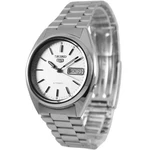 Seiko 5 Automatic SNXF01K1 21 Jewels Day Date Silver Dial Watch. Fixed Price $139.99.