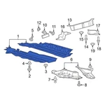 Ford Edge 2015-2024 K2GZ5811782D Front Left Floor Pan Splash Shield. Fixed Price $344.35.