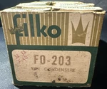 Vintage Auto Parts: Filko Condensers Lot Of 8: 5 FO-203, BO-61, FO-200, ?. Fixed Price $62.99.