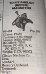 Gp Guaranteed Parts CMP-1 Contact Point Set. Fixed Price $9.99.