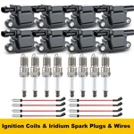 For Chevy Gmc 5.3 6.2L 8X Ignition Coil & Iridium Spark Plugs Wires UF413. Fixed Price $125.99.