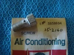 5858694 Delco 15-2140 A6 Compressor Drain Bolt Screw Nos Gmc. Fixed Price $20.00.