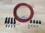 Diy Universal Cloth Covered Spark Plug Kit Set Vintage Wires 4 Cyl Bk. Fixed Price $45.99.
