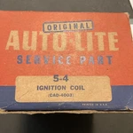 Nos Auto Lite CAD-4003 12V Ignition Coil 1956-1959 Mopar Chrysler Plymouth. Fixed Price $249.00.