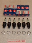 (6) Nos AC-R44FF Spark Plugs ..1969 Corvair Acniter Printed Gm 5613315. Fixed Price $75.00.