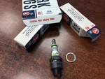 Vintage New Old Stock Ac 46 Fire Ring Spark Plugs Gm #1559494 Green Stripe. Fixed Price $70.00.