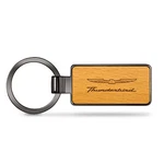 Ford Thunderbird Laser Engraved Maple Wood Gray Gunmetal Frame Case Key Chain. Fixed Price $25.99.