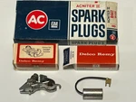 Nos Ac R44T Spark Plugs D106 Points D204 Condenser Chevy Ii Corvette Nova Malibu. Fixed Price $75.00.