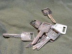 General Motors New Curtis Key Blanks B-50C 1970S Ignition Lot Of 8 Fast Ship. Fixed Price $16.09.