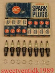 'nos' AC-R44N Spark Plugs.... Acniter Printed ....1969-70 Chevelle, Camaro..etc.. Fixed Price $69.00.