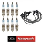 Motorcraft Wire Set + Spark Plug Ford 5.8L Bronco F-150 F-250 E-150. Fixed Price $133.50.