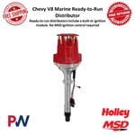 Msd Pro Billet Ready-to-run Marine Distributor Red For Chevrolet & Gmc V8 #83606. Fixed Price $787.95.