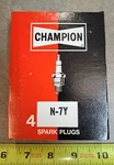 Package Of 4 Champion N-7Y Spark Plugs, New Old Stock, Made In Usa. Fixed Price $30.00.
