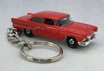 1957 Ford Custom 300 (red) Made Die-cast Key Chain Ring. Fixed Price $15.00.