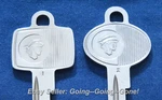 Set Oem Hurd Mercury Messenger Key Blanks Ignition & Trunk 1761MP 1761MS 1952-66. Fixed Price $35.00.
