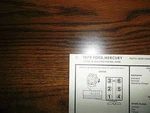 1979 Mercury Ford & Mustang Six Series Models 2.8 Liter 171 Ci V6 Tune Up Chart. Fixed Price $10.00.