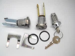 55 56 57 Chevy Ignition Cylinder Door Lock Set Keys Ribbed Caps. Fixed Price $62.99.