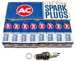 Set Of 8 Vintage Nos Ac Non Resistor Spark Plugs 44XLO 5613292 Made Usa. Fixed Price $49.95.