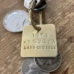 1973 Toyota Land Cruiser Solid Brass Key Fob. Fixed Price $15.95.