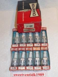 (10) .. Nos Champion J-18Y Spark Plugs Circa 1960 Usa Made. Fixed Price $39.00.