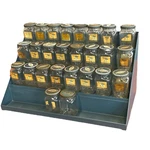 Standard Motor Metal 4 Tier Rack 26 Glass Parts Jars Automotive Advertising. Fixed Price $450.00.