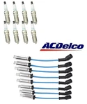 Tune Up Spark Plugs High Temp Low Ohm Wires For 14-21 Chevy Cadillac Gmc V8. Fixed Price $127.93.