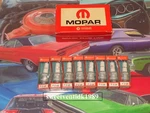 (8) .. Nos Mopar P-34P Spark Plugs 1960 Deep Groove With Early Red Print. Fixed Price $95.00.