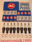 Nos Chevrolet Spark Plugs .. AC-C43N 'commercial' Copper Gaskets Usa Made. Fixed Price $99.00.